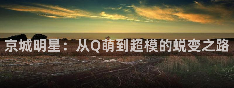 开丰娱乐168：京城明星：从Q萌到超模的蜕变之路
